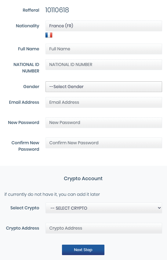 registration form pansaka autotrade gold