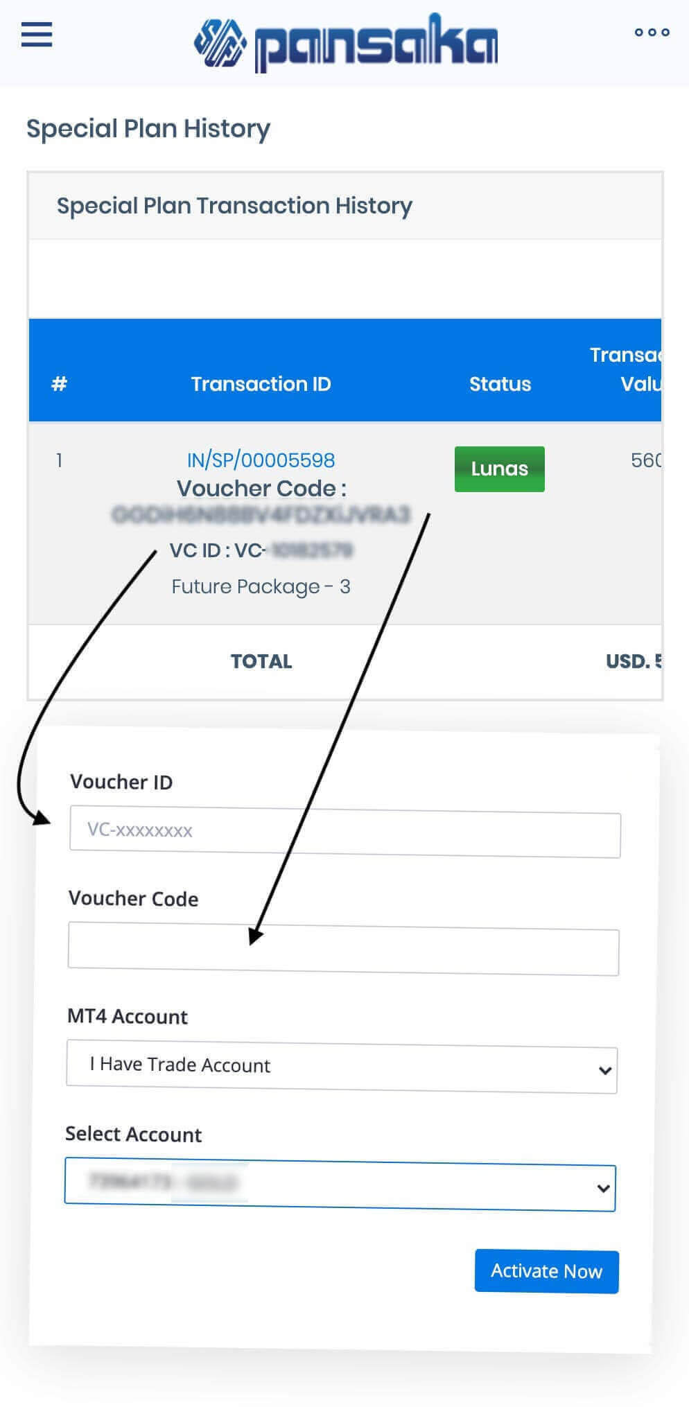 voucher licence pansaka pantheratrade auto trade gold